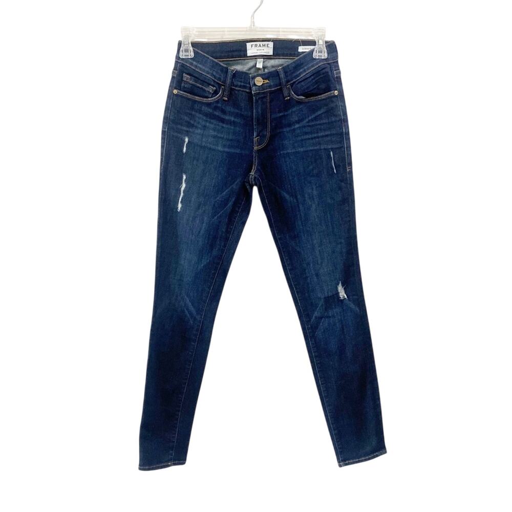 FRAME Le‎ Skinny de Jeanne Los Feliz Distressed Jeans Denim Size 27